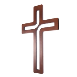 Krzyż drewniany frezowany 80 cm